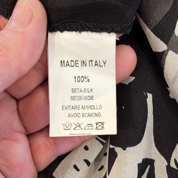 NWT Ecla 100% silk dress made in Italy. Drop shoulder sleeveless - Picture 10 of 14